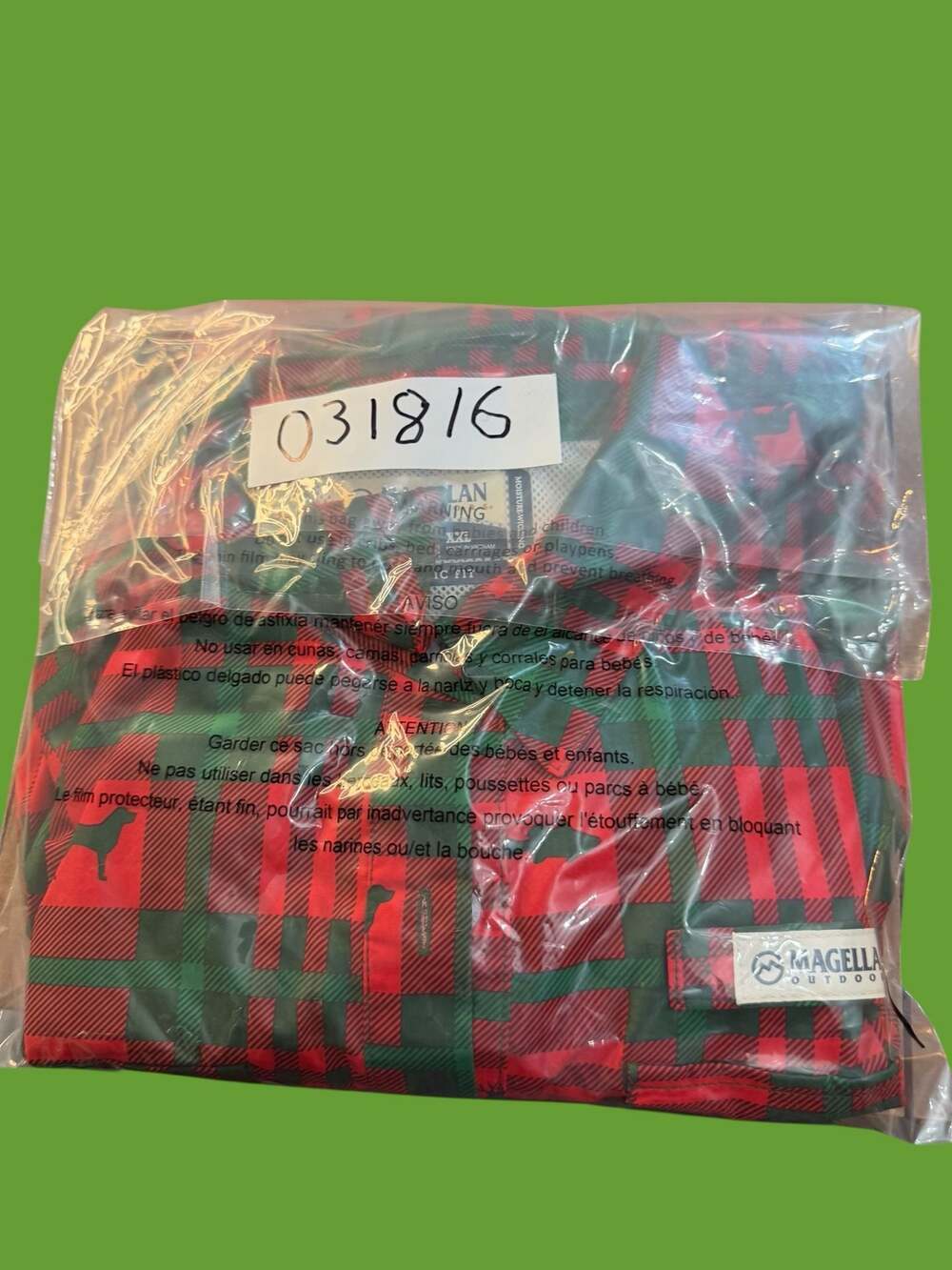 Magellan Outdoors Women's Fish Gear Plaid Christmas Animal Print Shirt Dress XXL - Picture 9 of 11